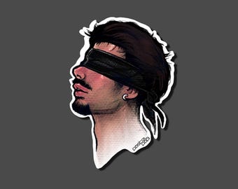 Blindfold Die Cut Vinyl Sticker