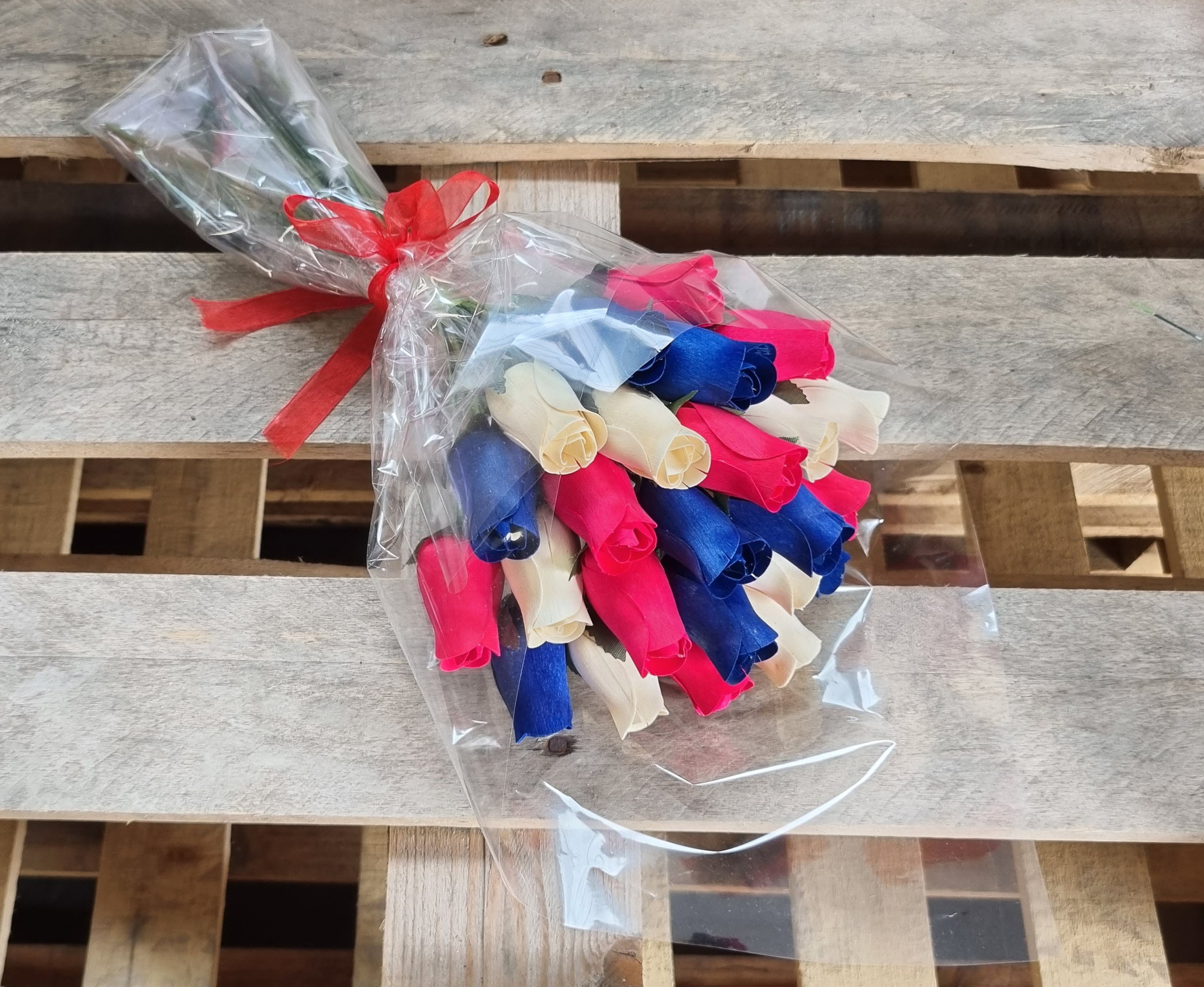 Red White Blue Flower Bouquet