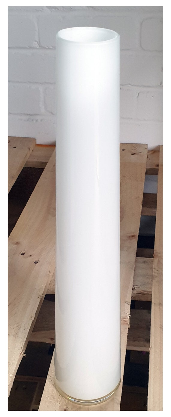 80cm hoge witte conische vaas met kunstmatige regenboog - Etsy Nederland