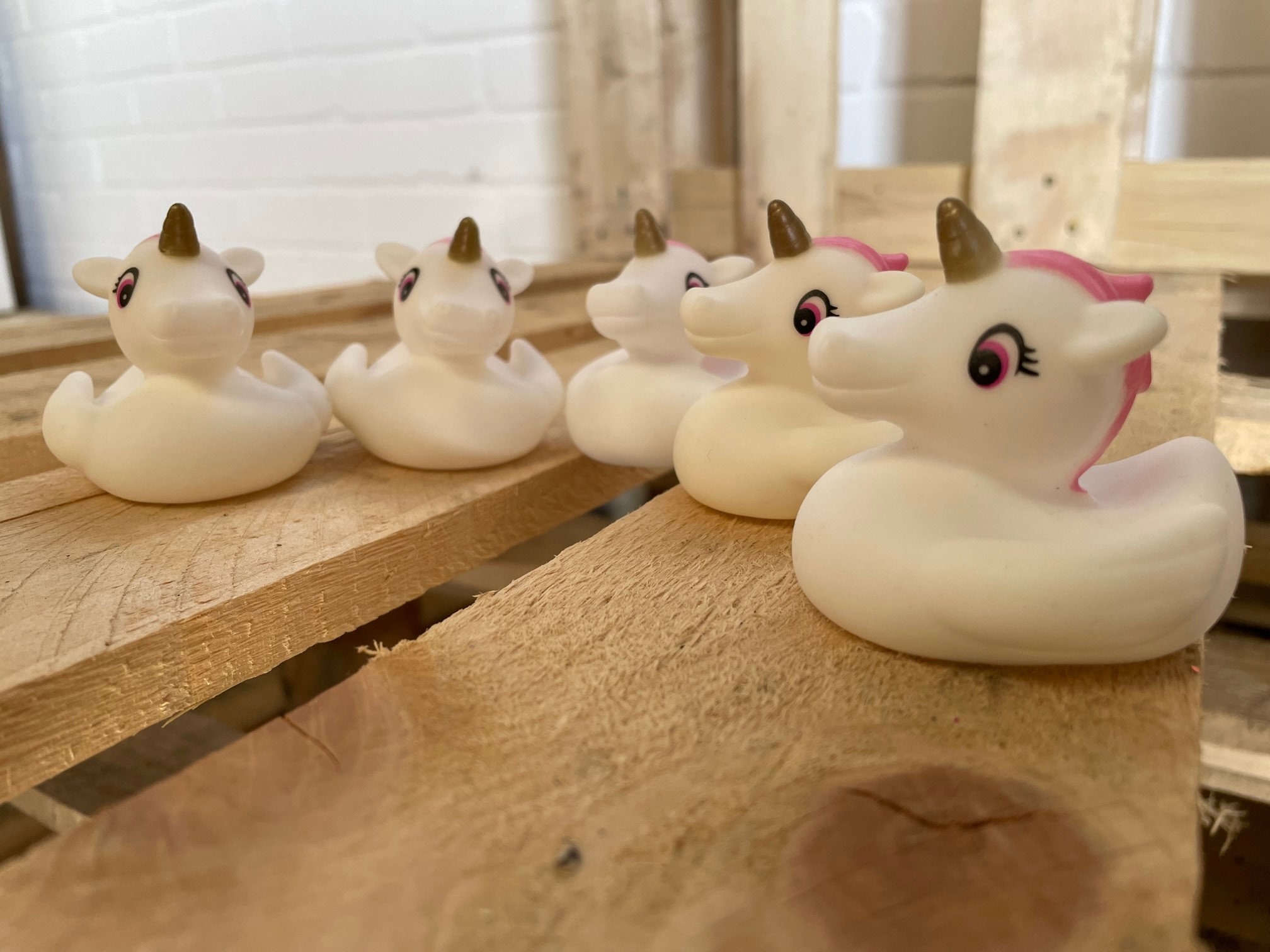 Einhorn MiniGummi Ente Set: Lustiges Geschenk