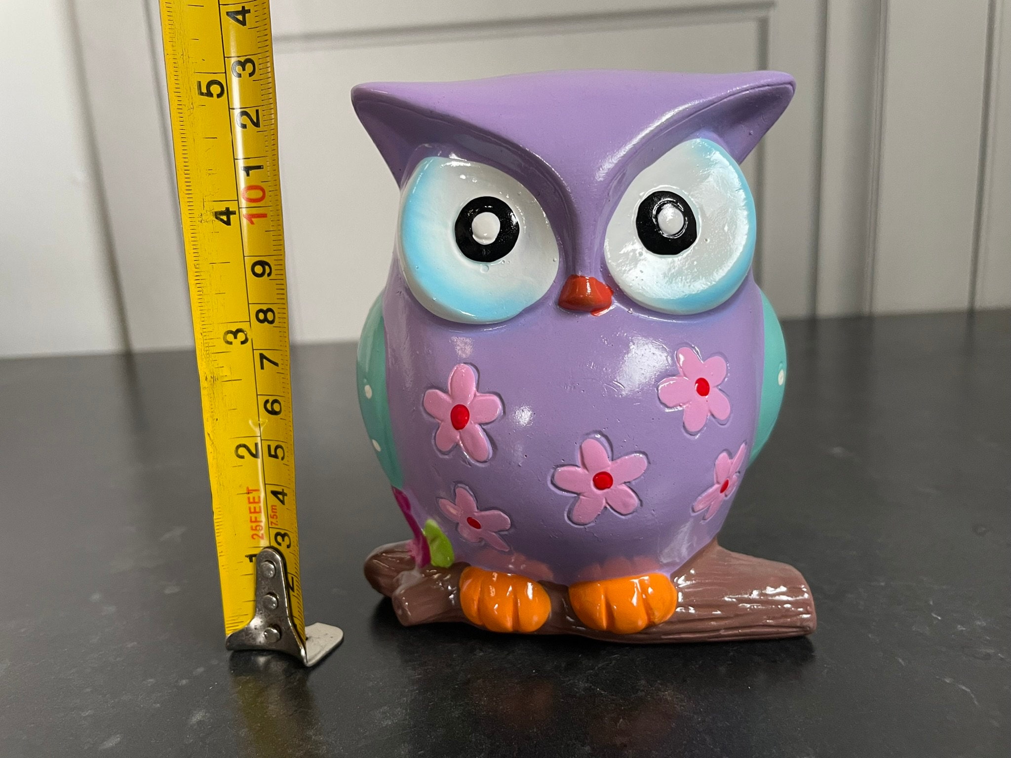 Colourful Funky Owls Ceramic Money Box Approx 13cm X 10cm Choose