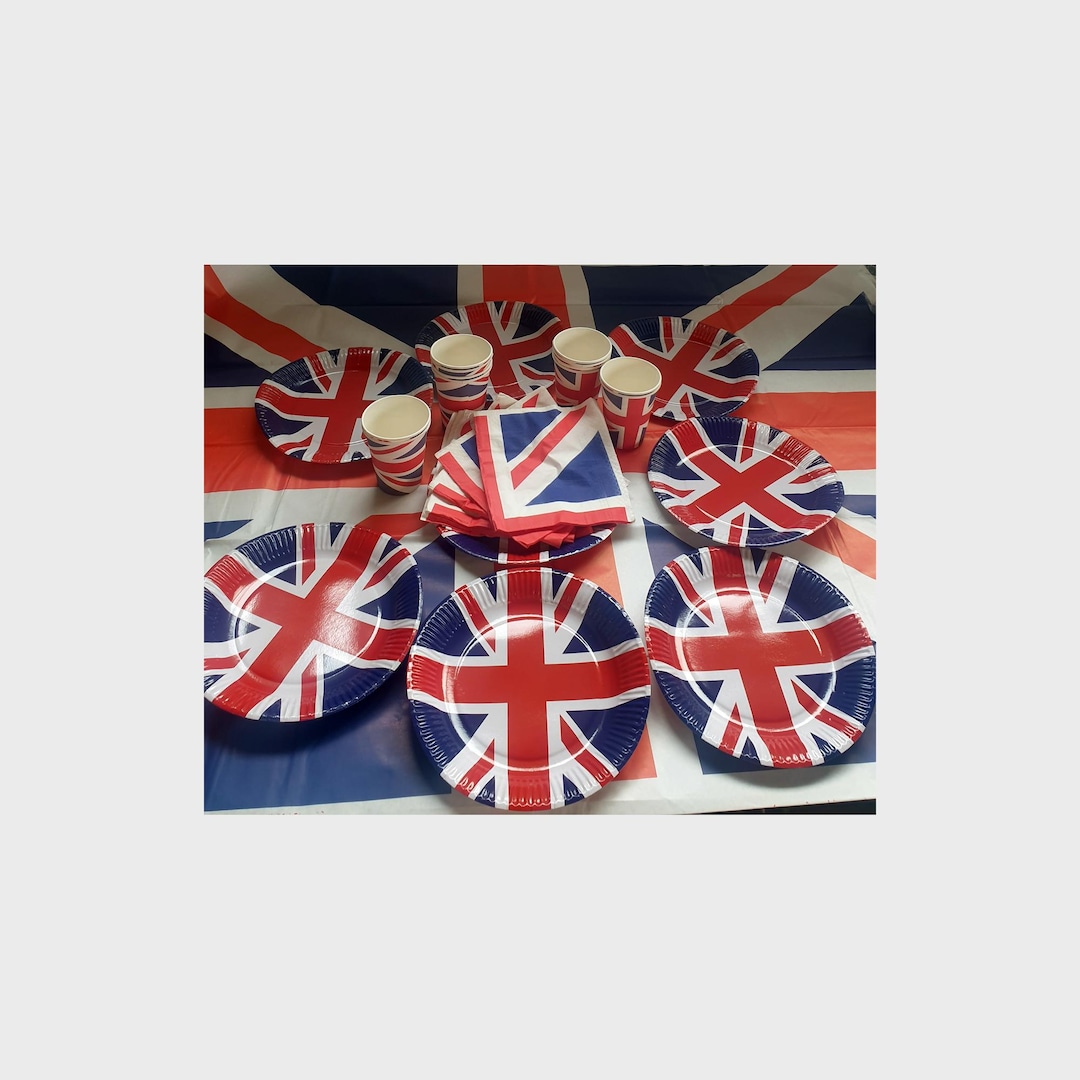 Inflatable Guitar Union Jack Fancy Dress Prop Blow Up British Rock - View #3