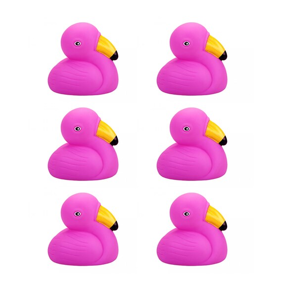 Flamingo Mini Rubber Duck Set: Fun Gift, Wedding Favour, Party Bag