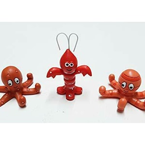 Mini Octopus and Lobster Pebble Ornaments, Cute Collectible Sea Life Trinket Decorations. Party Favours, Valentines for Your Lobster etc