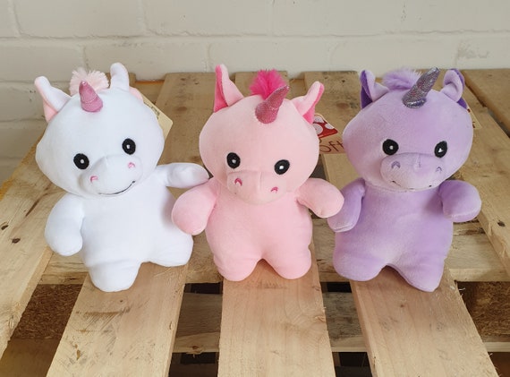 Super Soft Small Unicorn Plush in Pastel Spring Colours Ideal - Etsy