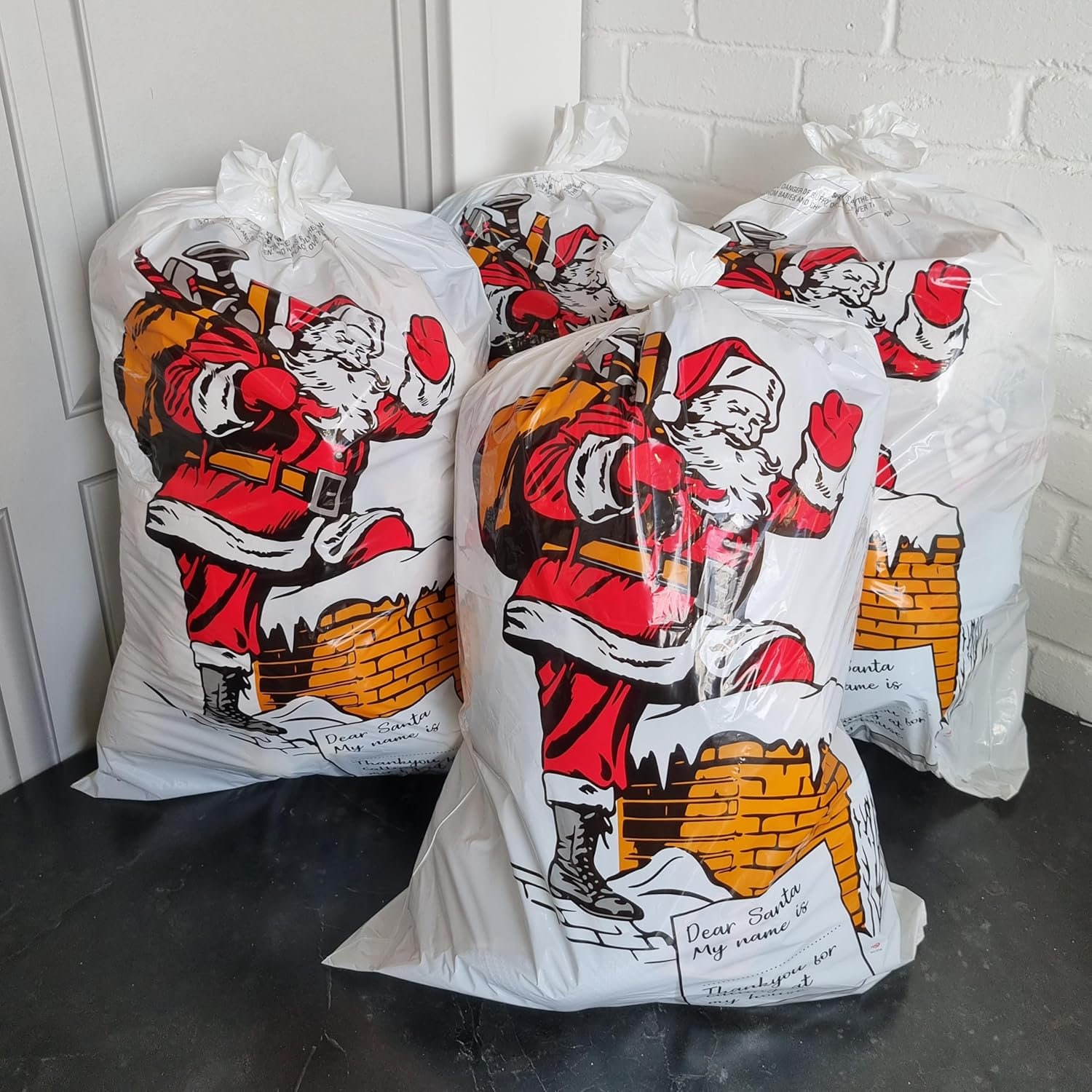 Christmas Sants Bag Large Santa Sacks High Quality Drastring Canvas