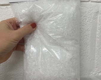Fake Snow 5oz Pack Of Artificial Clear Snow Christmas Decorations White Faux Snowflakes. Create Festive Winter Snow Scenes Craft Project