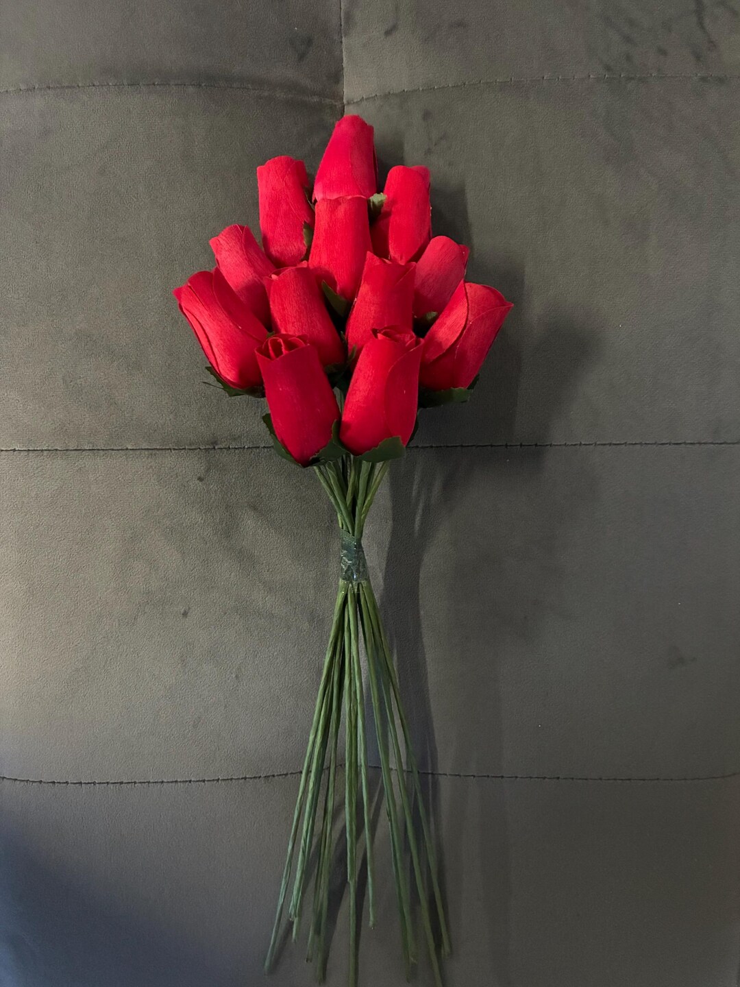 Mooloolaba Reds Roses Dozen Bright Red Wooden Roses in a Choice of Vibrant Reds, Valentines ...