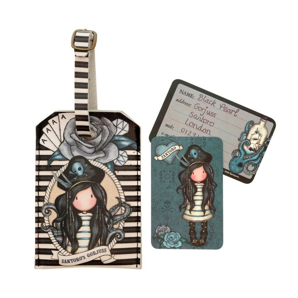 Santoro Gorjuss Black Pearl Passport and Luggage Tag Gift Set Etsy UK