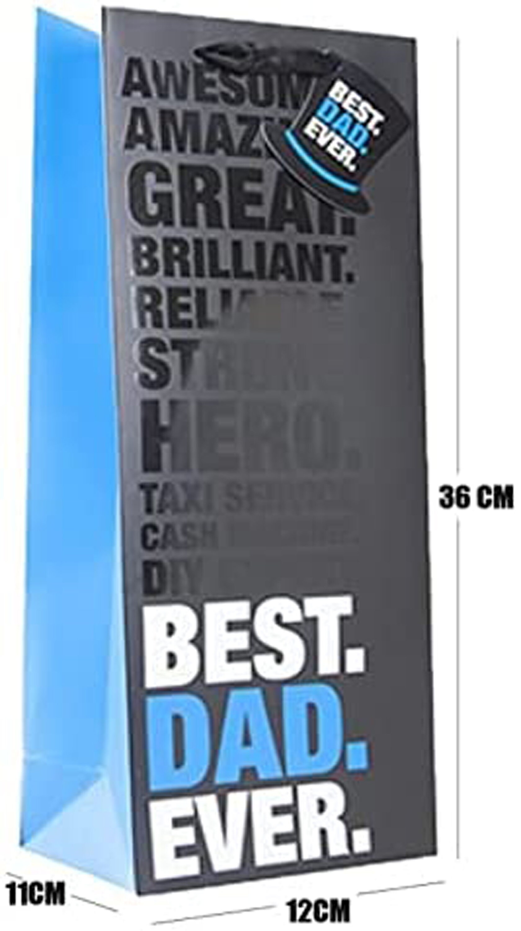 Happy Birthday Dad Banner – Blaue Wimpelkette Für Papa, Großvater & Männergeburtstag