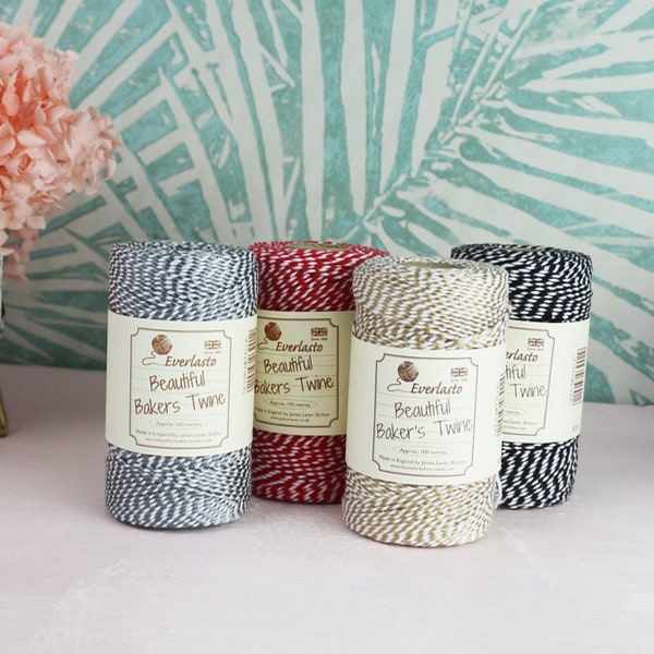 100 Meter Bäckergarn / Bakers Twine /Baumwollkordel / Wurstgarn /Geschenkband / Bäckerschnur / Bastelschnur / Original von Everlasto