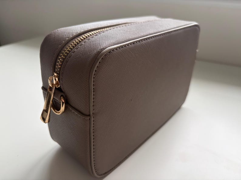 Personalised Cross Body Bag, Custom Name Bag, Adjustable Strap, Gift for Her, Leather Look image 12