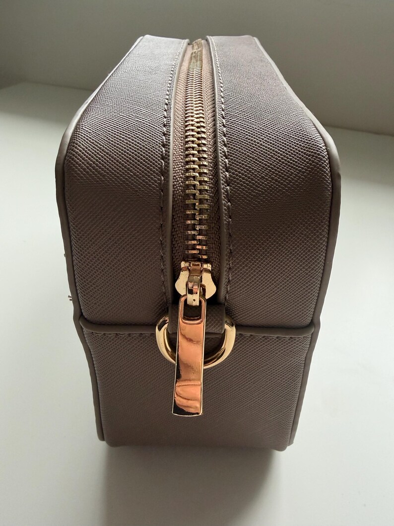 Personalised Cross Body Bag, Custom Name Bag, Adjustable Strap, Gift for Her, Leather Look image 11
