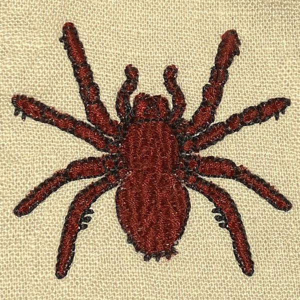 Realistic Tarantula | Arachnida/Bug Designs | Digital Machine Embroidery File | Spooky Halloween Decor | Instant Download