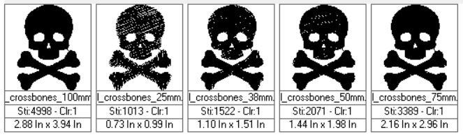 Skull and Crossbones Icon | Digital Embroidery File | Halloween, Posion ...