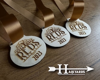 Custom Logo Eco-Friendly And Biodegradable Wooden Medals, Personalised Sports Medals, Marathon 10k Run, Cycle Football Dance Swim Finisher