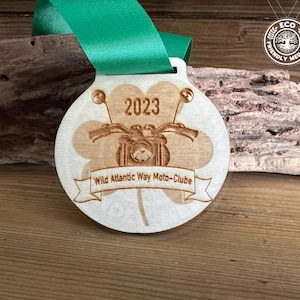 10+ Bulk Packs Custom Logo Eco Bio Wooden Medals, Personalised Sports Medals, Marathon, Cycling, Running, Football, Charity, Rescues