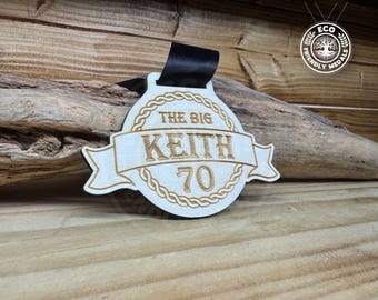 Custom Eco Wooden Medals Bulk (10+) – Personalised Sports Awards, Marathon, Running, Cycling, Football, Charity Events, Schools & Clubs