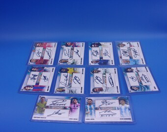 Pack 10 Custom Cards Dual Signatures (Messi - Cristiano - Mardona - Pelé- Cruyff - Totti ....)