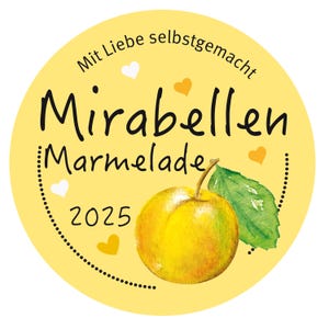 Labels jam mirabelle plum sticker jelly mush labeling