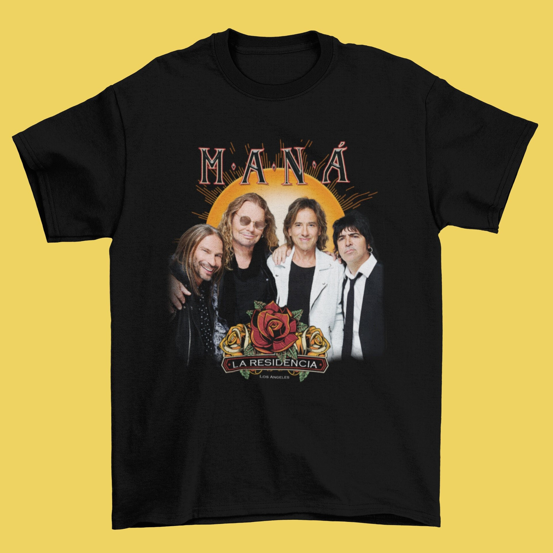 Discover Mana: La Residencia 2022 Concert Tour Tee T-Shirt Rock En Espanol