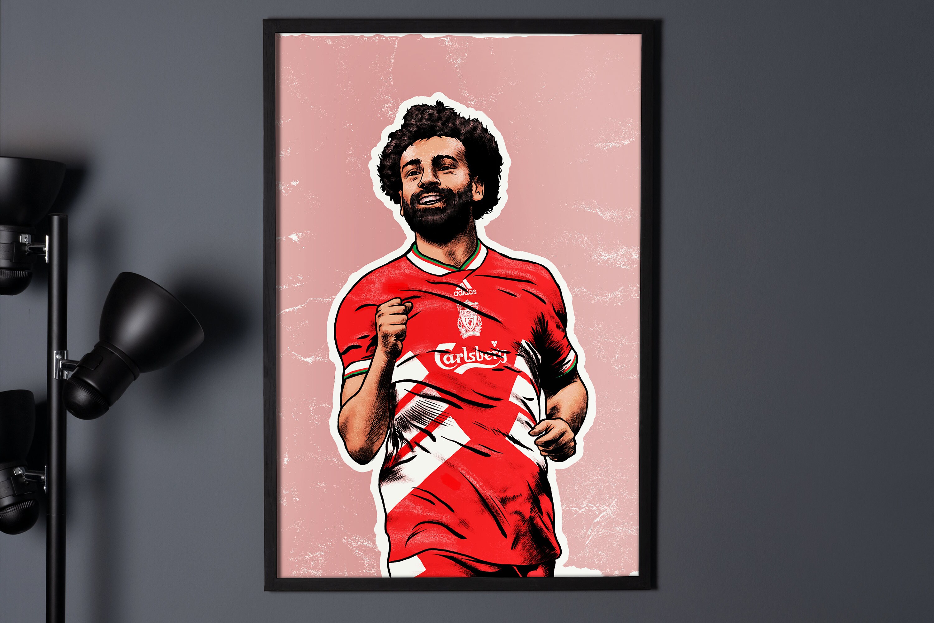 Poster 42x24 cm Football Mohamed Salah Liverpool Futbol Premier League Decor 02 