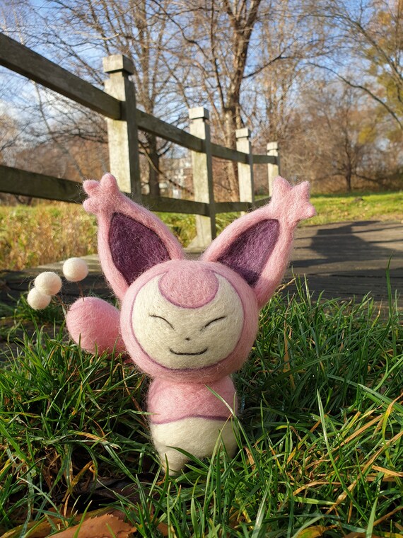 Skitty Pokemon Christmas Gifts 2022 Needle Felt Pokemon Skitty Home Decoration Gift | Etsy India