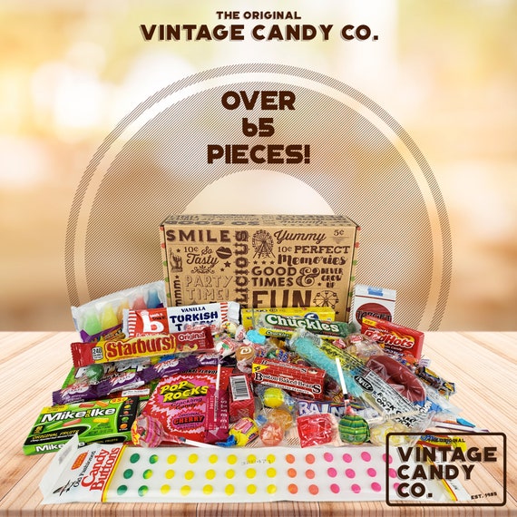 Vintage Candy Co. Rétro Nostalgie Bonbons Cadeau Panier TBT Cadeaux Bonbons  pour Homme Femme Hommes Femmes Étudiant Enseignant Fille Garçon -   France