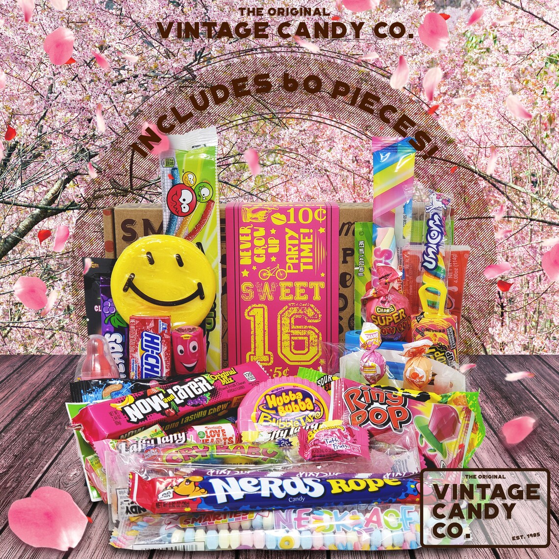 Vintage Candy Co. 1 Best Sweet 16 Gift Basket Assorted Mix Etsy