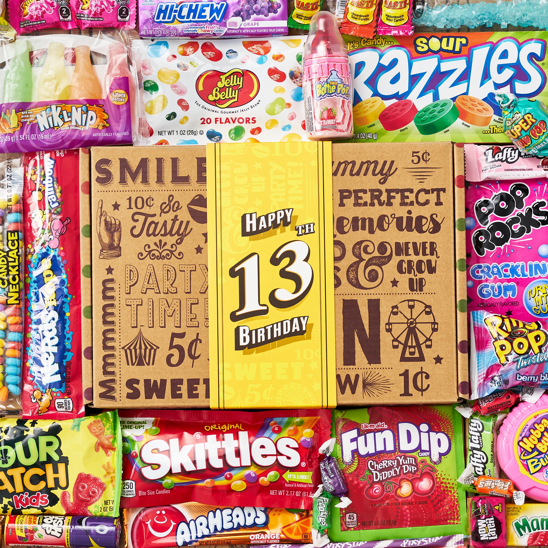 Vintage Candy Co. 1 Best 13 Bday Gift Basket Assorted Mix Fun Gift