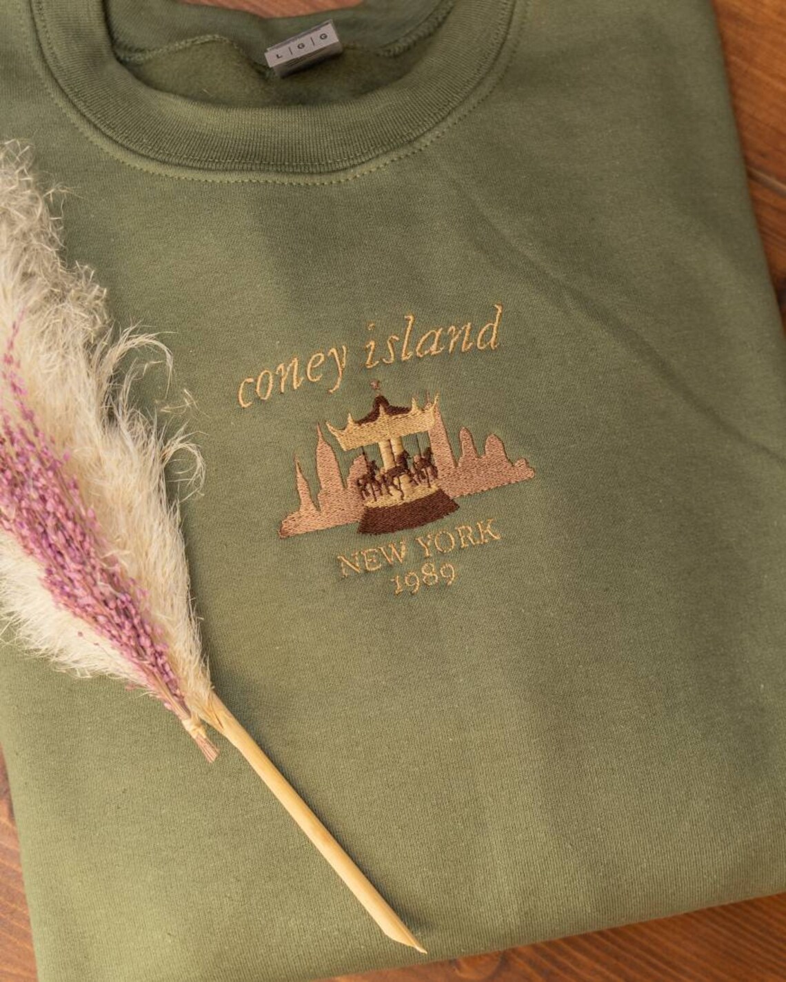 Coney Island New York Embroidered Sweatshirt/hoodie/tshirt Etsy