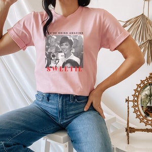 Je doet geweldig sweetie T-shirt | Overhemd voor dames | Kris Jenner Citaat | Grappige Kardashian Quote