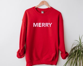 Merry Sweatshirt | Christmas Sweatshirt