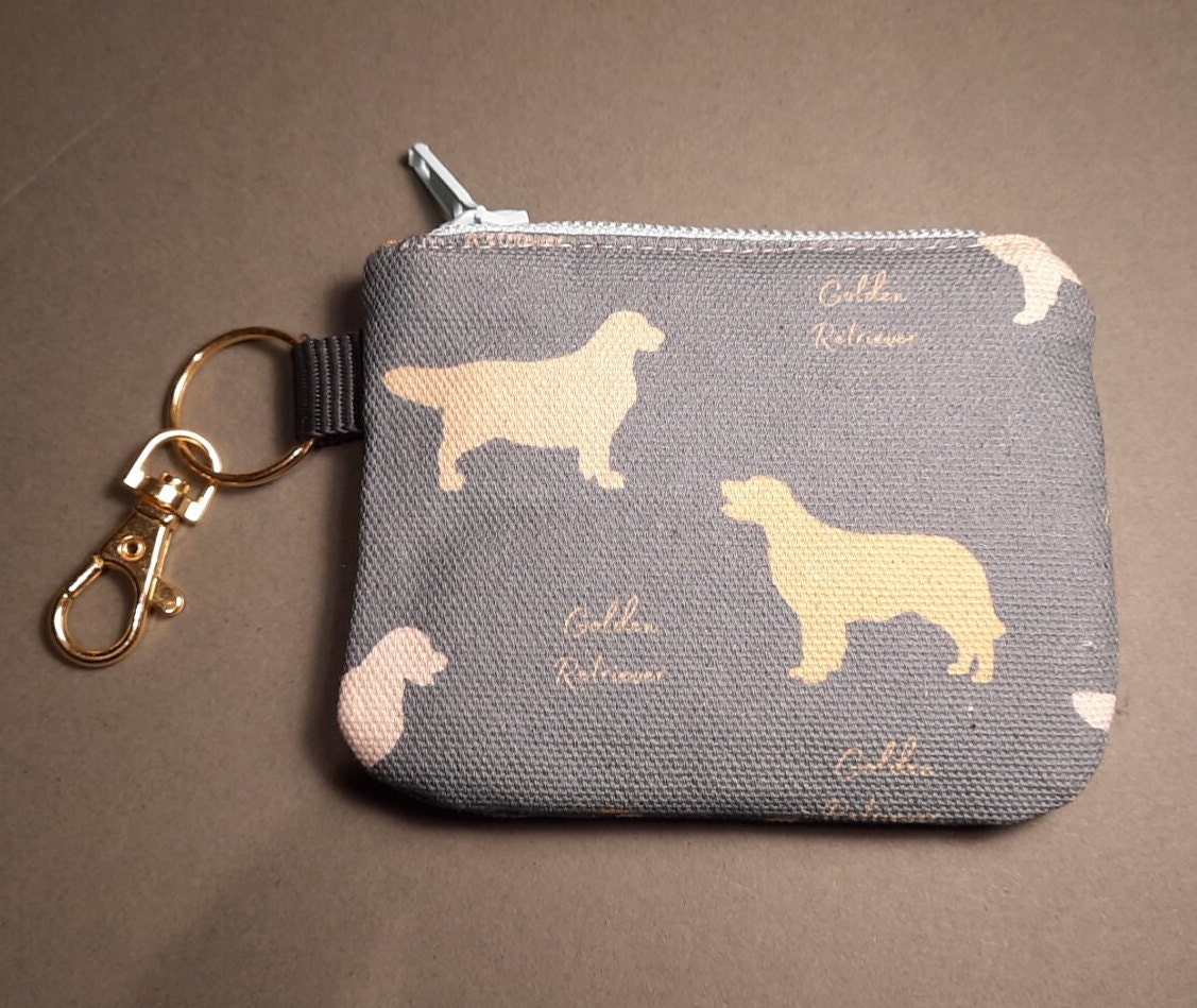 Small Zipped Purse Golden Retriever Purse Zipped Pouch Etsy