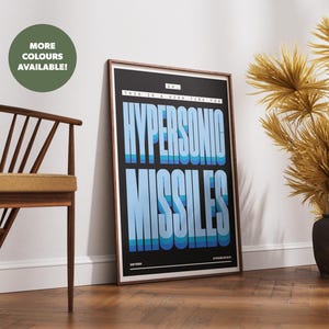 Hypersonic Missiles Typography Lyric Print |Inspired Lyric Print | Music Print | Music Album Poster | Music Gift | Unframed