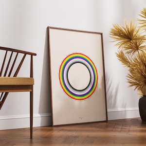 Love is Love Print | LGBTQIA+ Print | Minimalist LGBTQIA+ Print | LGBTQIA+ Poster Print | Pride | Pride Flag | Pride Print | Unframed