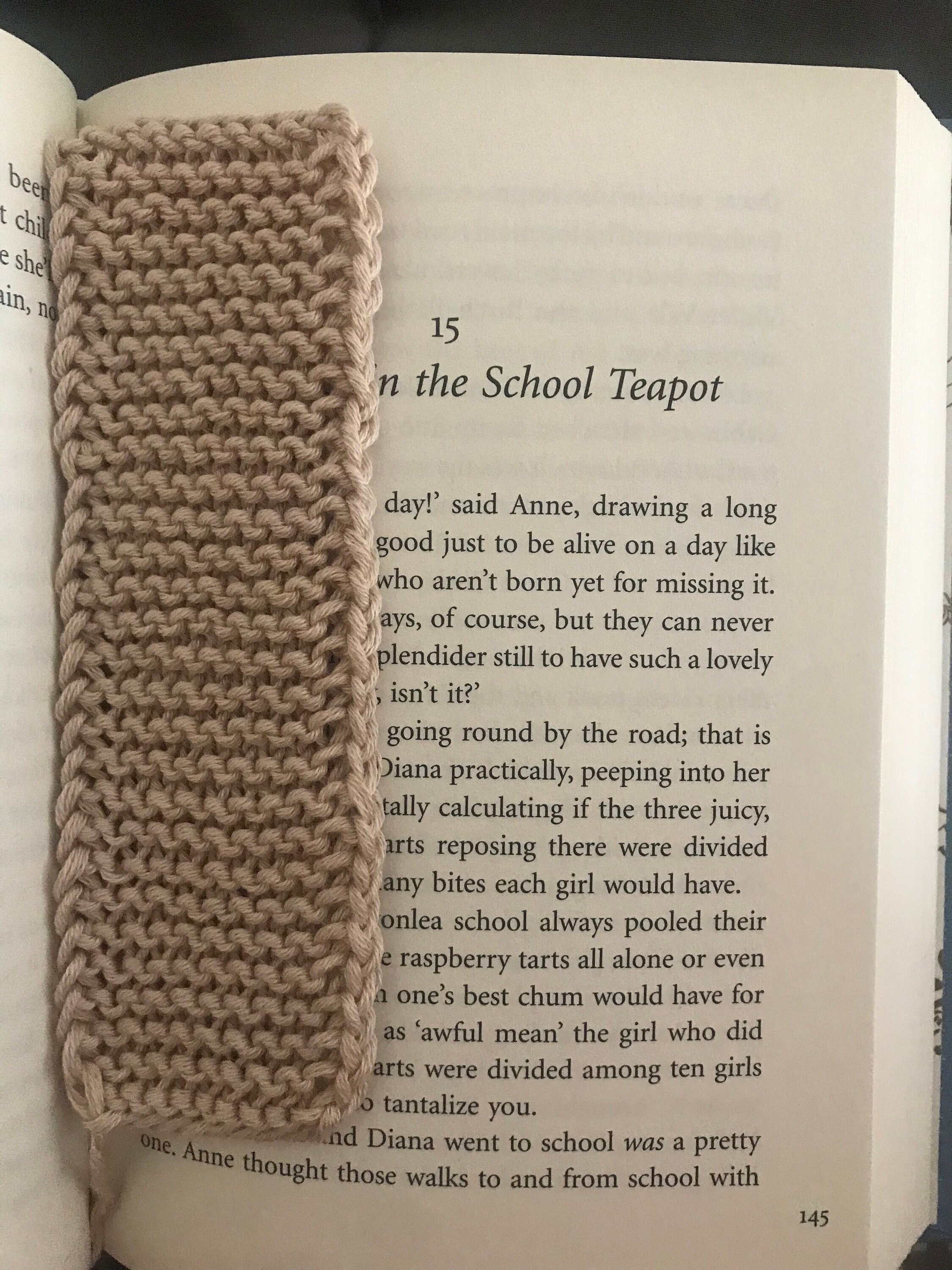 Easy Bookmark Knitting Pattern Etsy