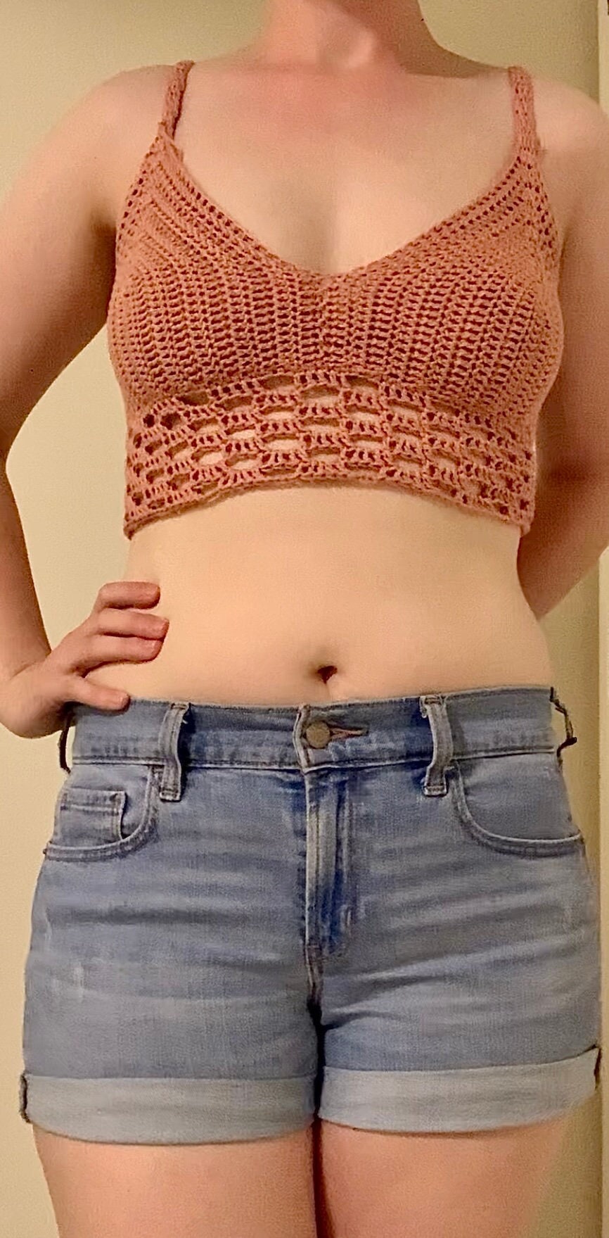 Checkered Bralette Crochet Pattern