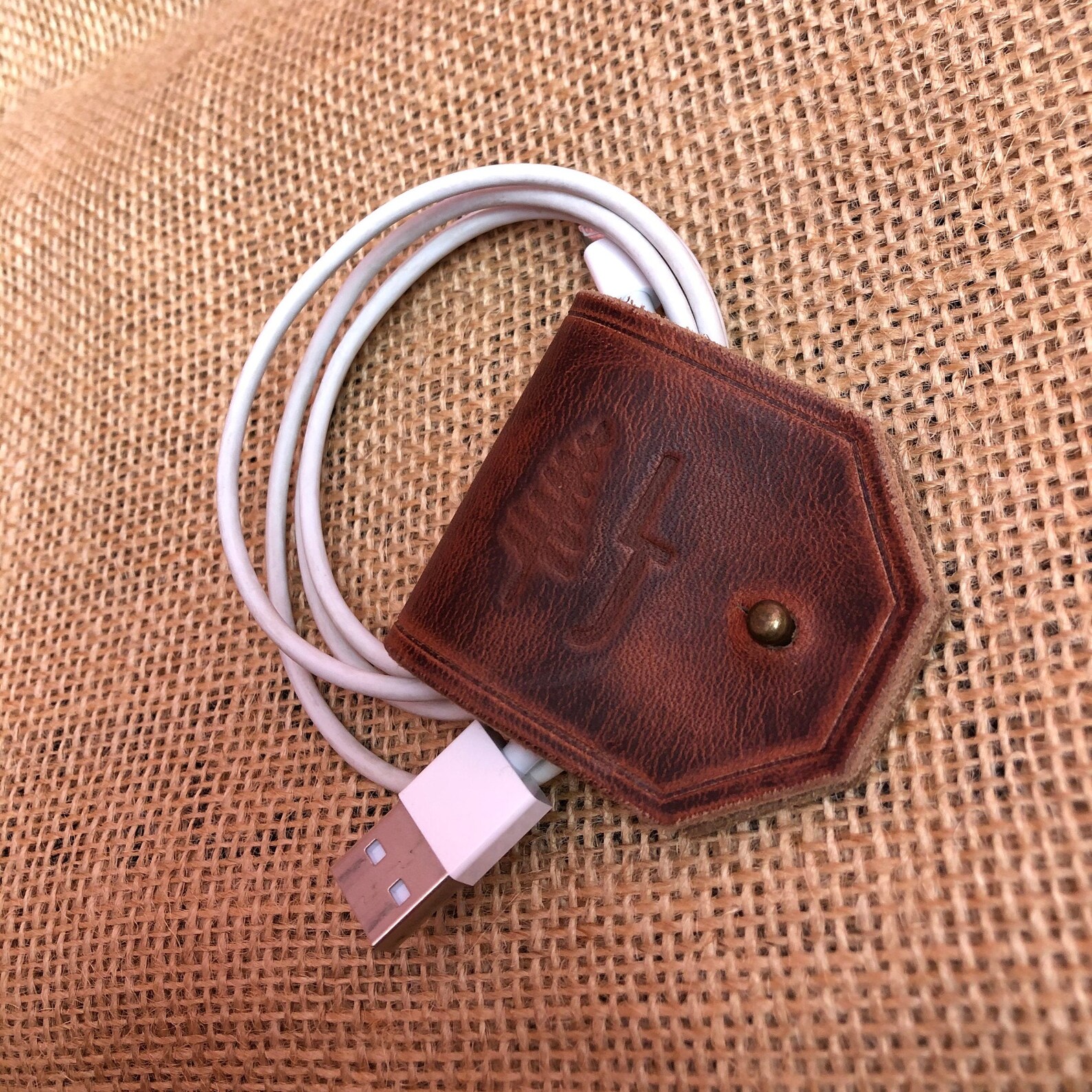Leather Cord Wrap Leather Cord Keeper Leather Cord Etsy
