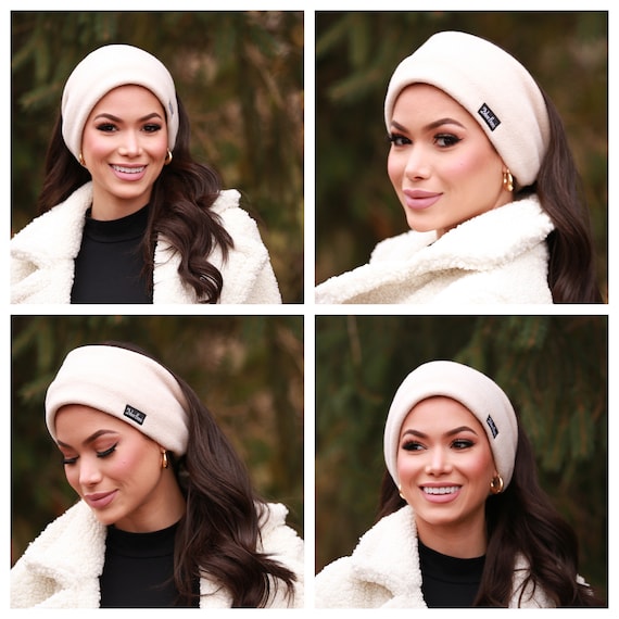 2 Pack Low Pile Faux Fur Headbands for Winter Sports and Cold Weather Amazon.com : Futrzane Classic Headband - Faux Fur Headbands  main image 4