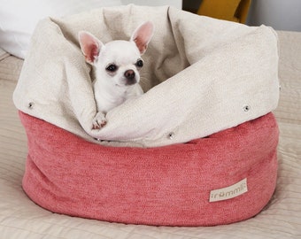 Snuggle bed for small and medium dogs and cats | Cat sleeping bag | Dog travel bed | Pet nest