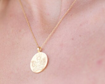 Monarch Manifestor Gold Coin Necklace