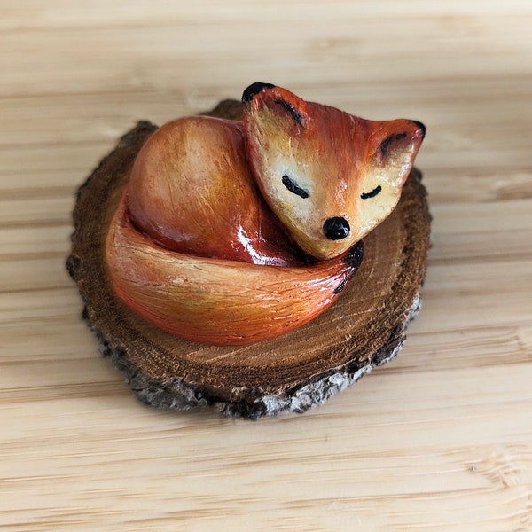 Renard - décoration en argile - figurine fox