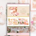 Shopify Theme Template, Lux Shopify boutique, Cute & Bright Website Design, Candle, Jewelry, Apparel, Boho colorful pastel Shopify Website product logo