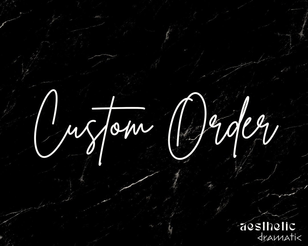 Custom Order Etsy
