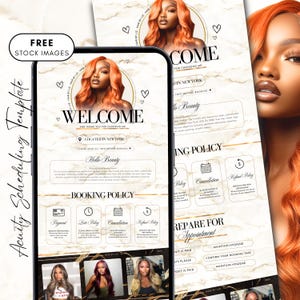 Acuity scheduling template hair stylist, Acuity scheduling template, Booking site template hairstylist, Acuity scheduling template, Canva