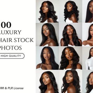 Luxury Hair Stock Images, Luxury Hair Extensions & Wigs Images, Stock Images for Website - Social Media, Hair Models Black African American