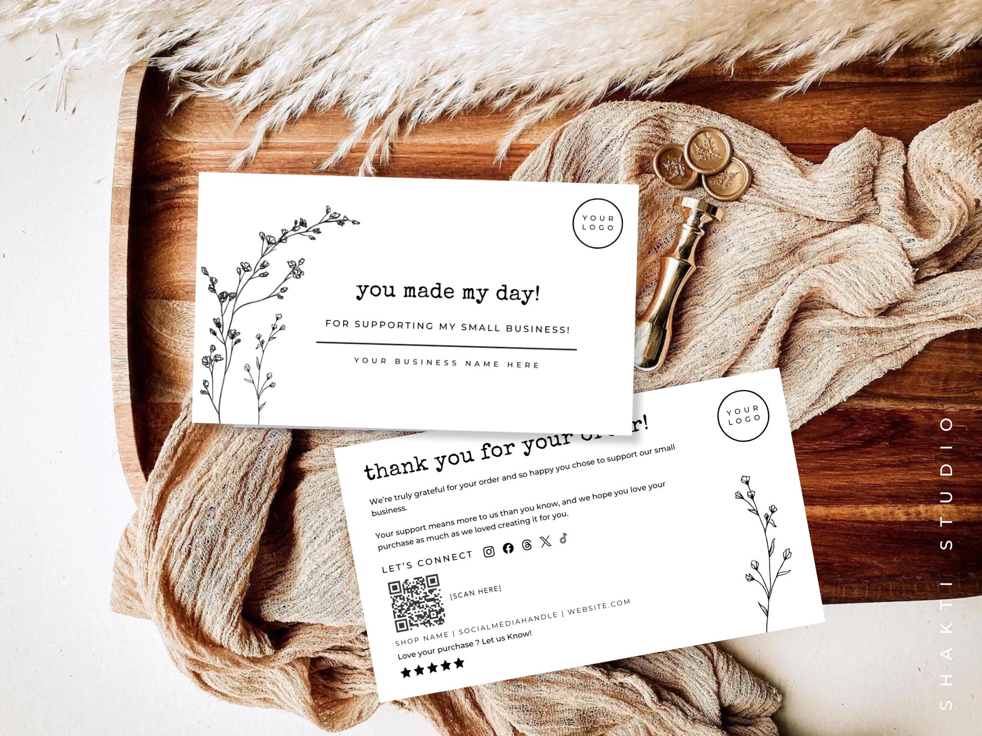 Business thank you cards - Etsy 日本