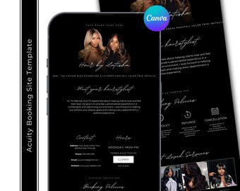 Acuity Scheduling Template for Hairstylists (Digital Download)