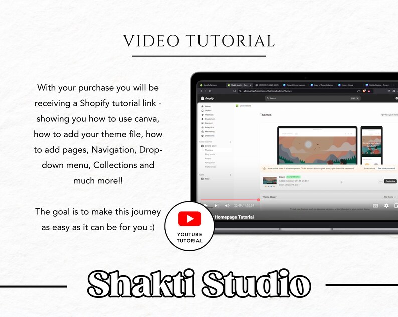 Luxuriöses Shopify-Theme | Boutique-Website-Design in Weiß und Rosa | Anpassbare Shopify-Vorlage im Boho-Stil mit editierbaren Canva-Bannern | Shopify 2.0 Bild 7